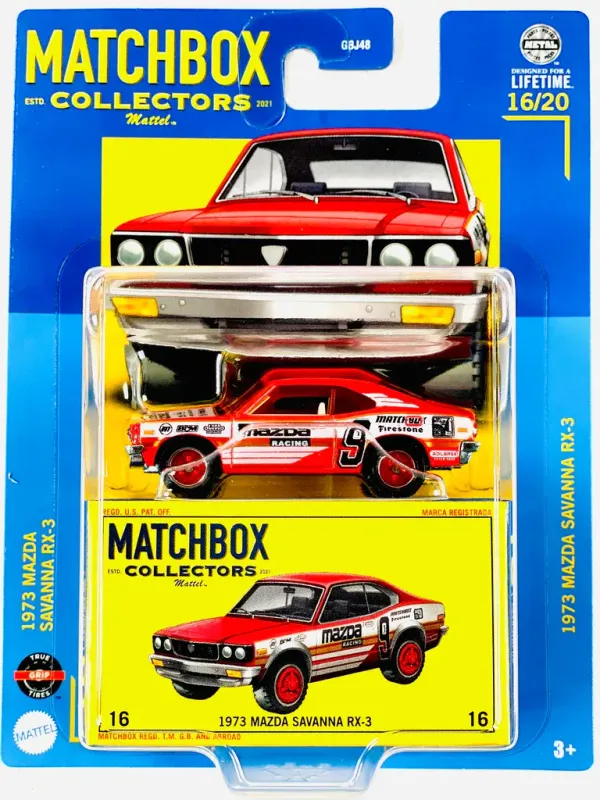 Matchbox Collectors 1973 Mazda Savanna RX-3 Mazda Racing #9 diecast model GBJ48 16/20