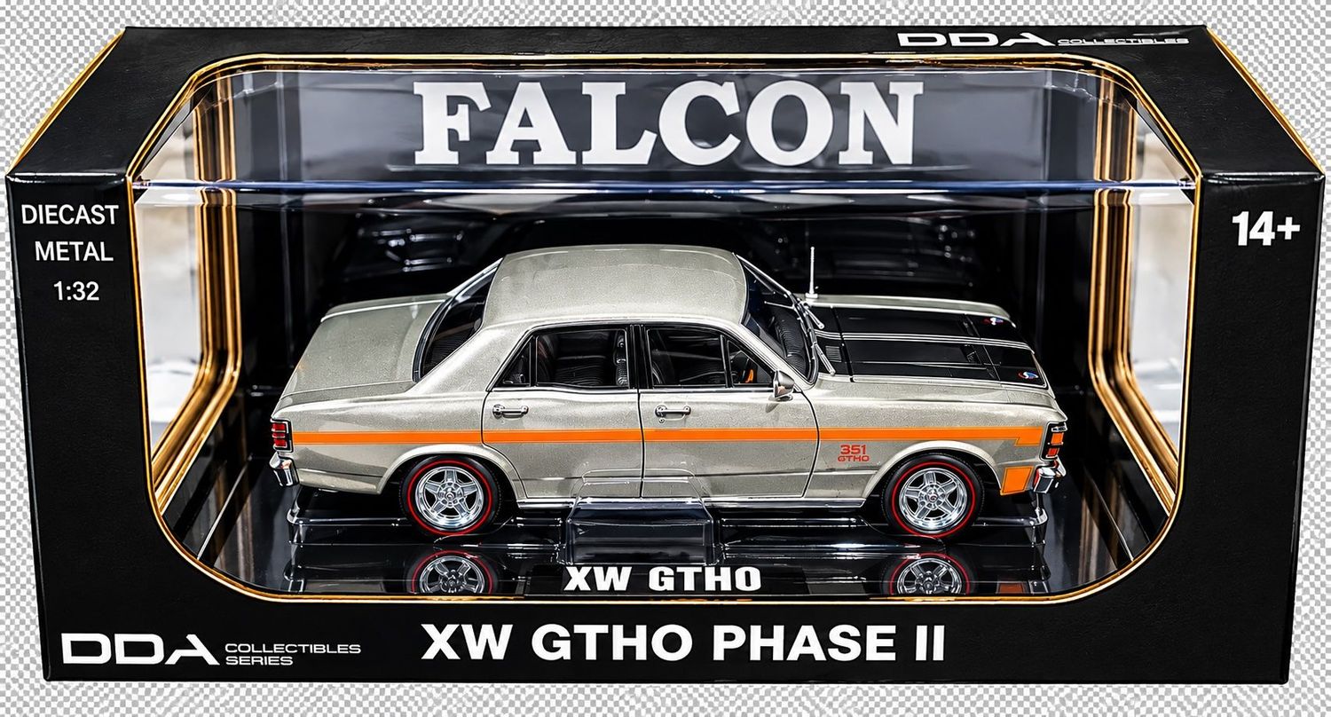 DDA Collectibles Ford Falcon XW GTHO Phase II 1:32 Diecast Model DDA Collectibles Ford Falcon XW GTHO Phase II 1:32 scale diecast model car