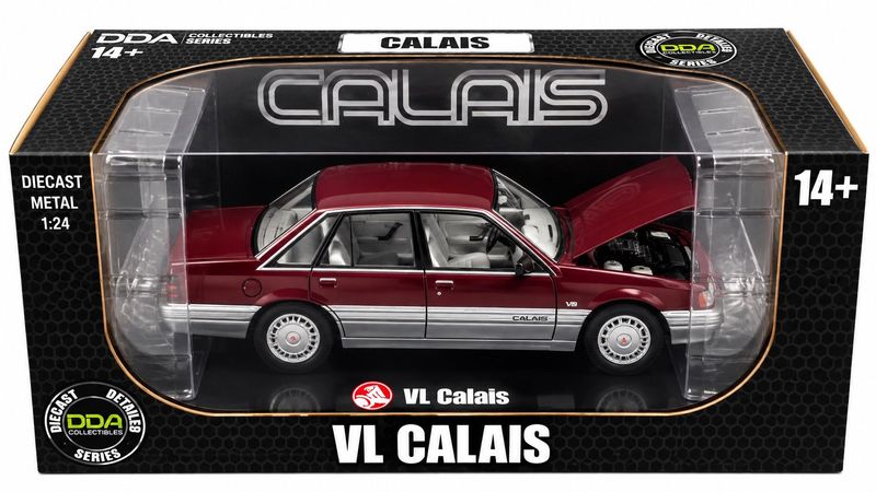 DDA702 1/24 Holden VL Calais V8 – Maroon & Silver