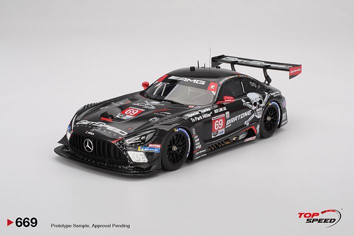 Topspeed 1/18 Mercedes-AMG GT3 EVO #69 GetSpeed 2025 IMSA Daytona 24 Hrs Topspeed 1/18 Mercedes-AMG GT3 EVO #69 GetSpeed 2025 IMSA Daytona 24 Hrs