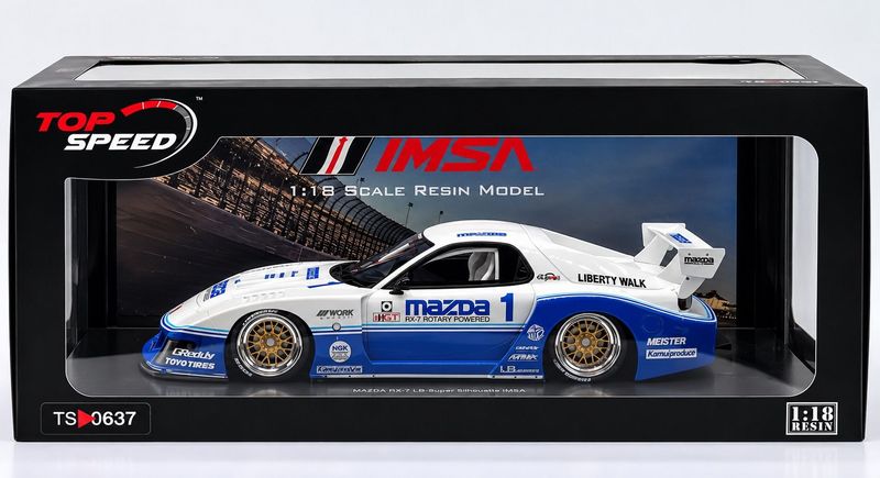 Topspeed 1/18 MAZDA RX-7 LB-Super Silhouette IMSA Topspeed 1/18 MAZDA RX-7 LB-Super Silhouette IMSA
