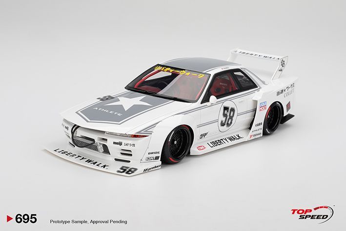 Topspeed 1/18 LBWK Nissan GT-R32 Kaido Works TAS 2025 Topspeed 1/18 LBWK Nissan GT-R32 Kaido Works TAS 2025