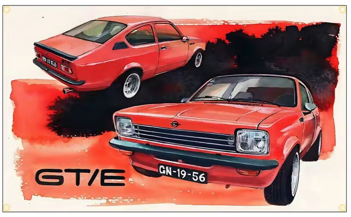 Holden Gemini Coupe Opel GT/E Banner Flag
