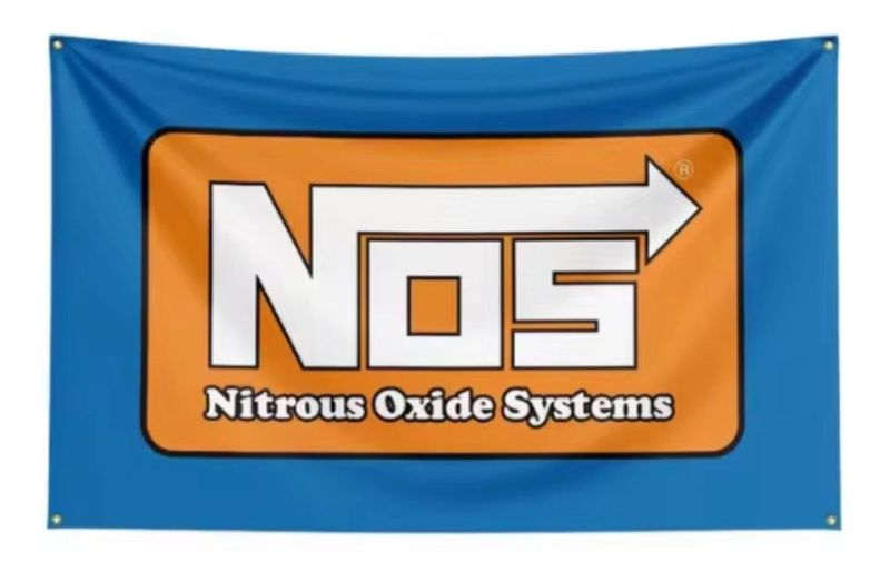NOS Nitrous Oxide Systems Banner Flag