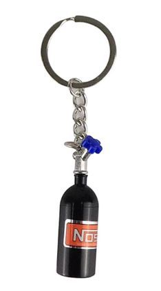 Mini NOS Nitrous Bottle Black Keyring