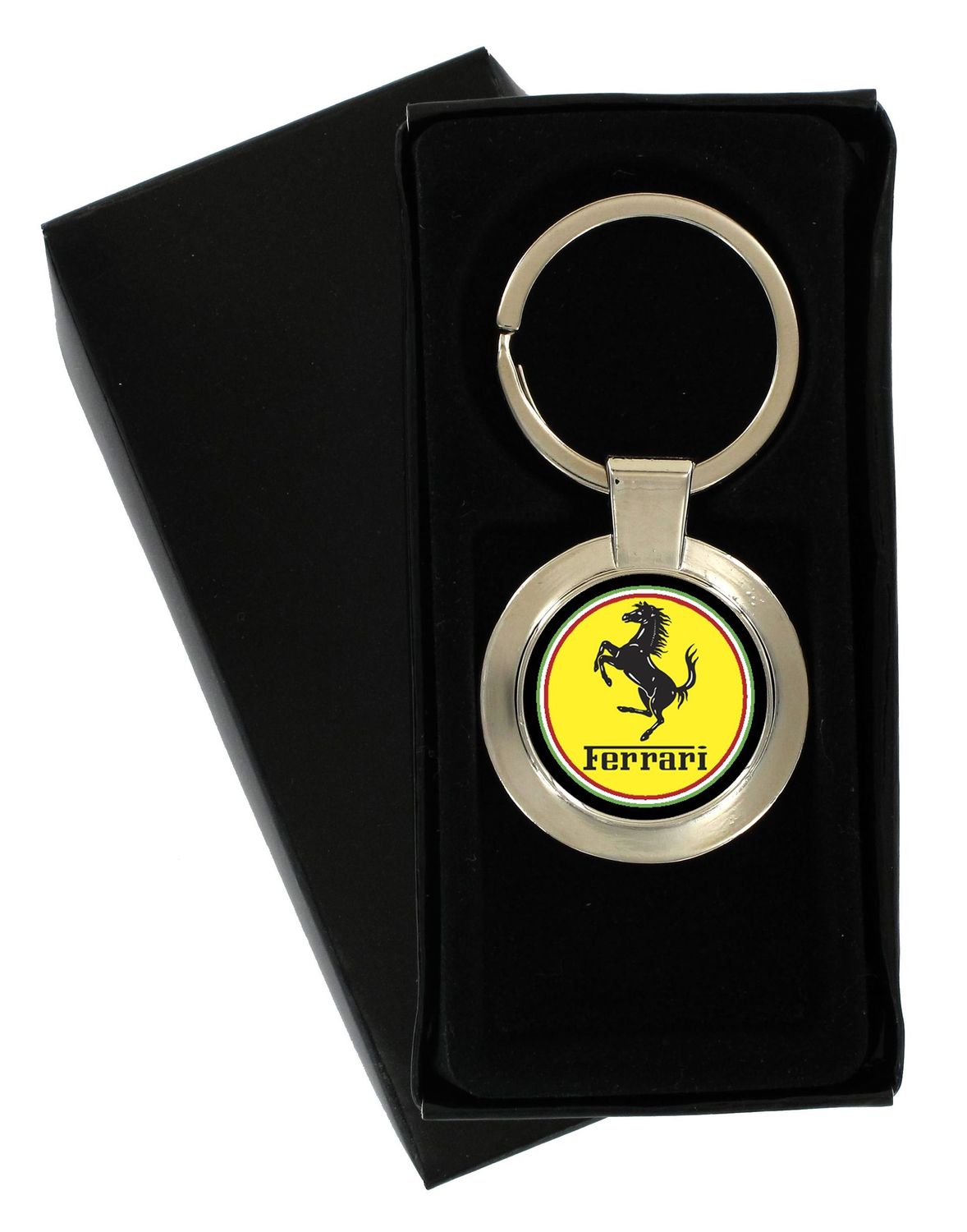 Ferrari Logo Metal Keyring