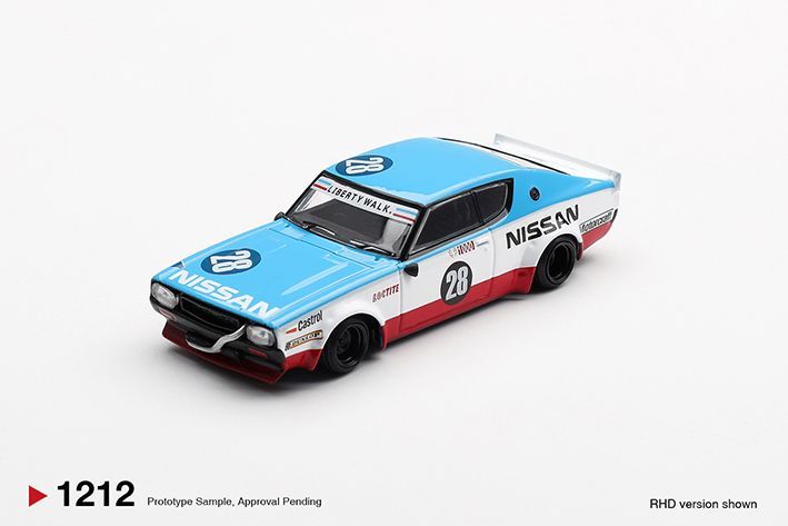Mini GT Nissan Skyline Kenmeri Liberty Walk Nissan Racing '75 concept
