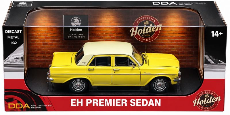 DDA32843 1/32 Holden EH Premier Sedan Yellow/White