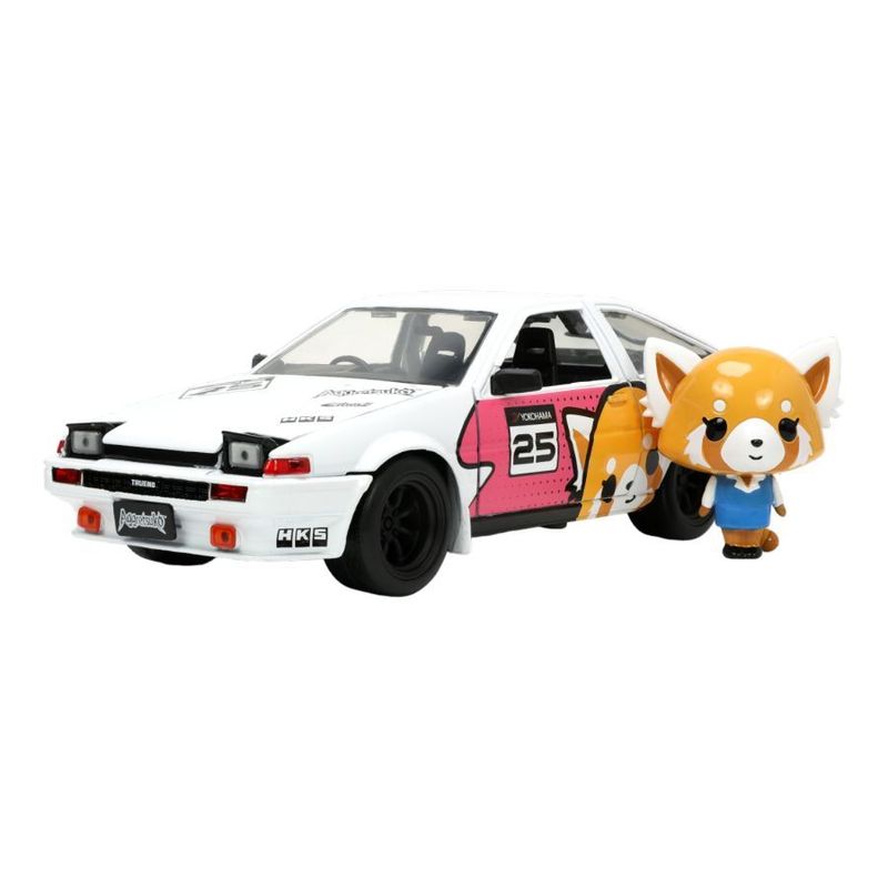 Jada 1/24 Toyota AE86 with Aggretsuko Figurine