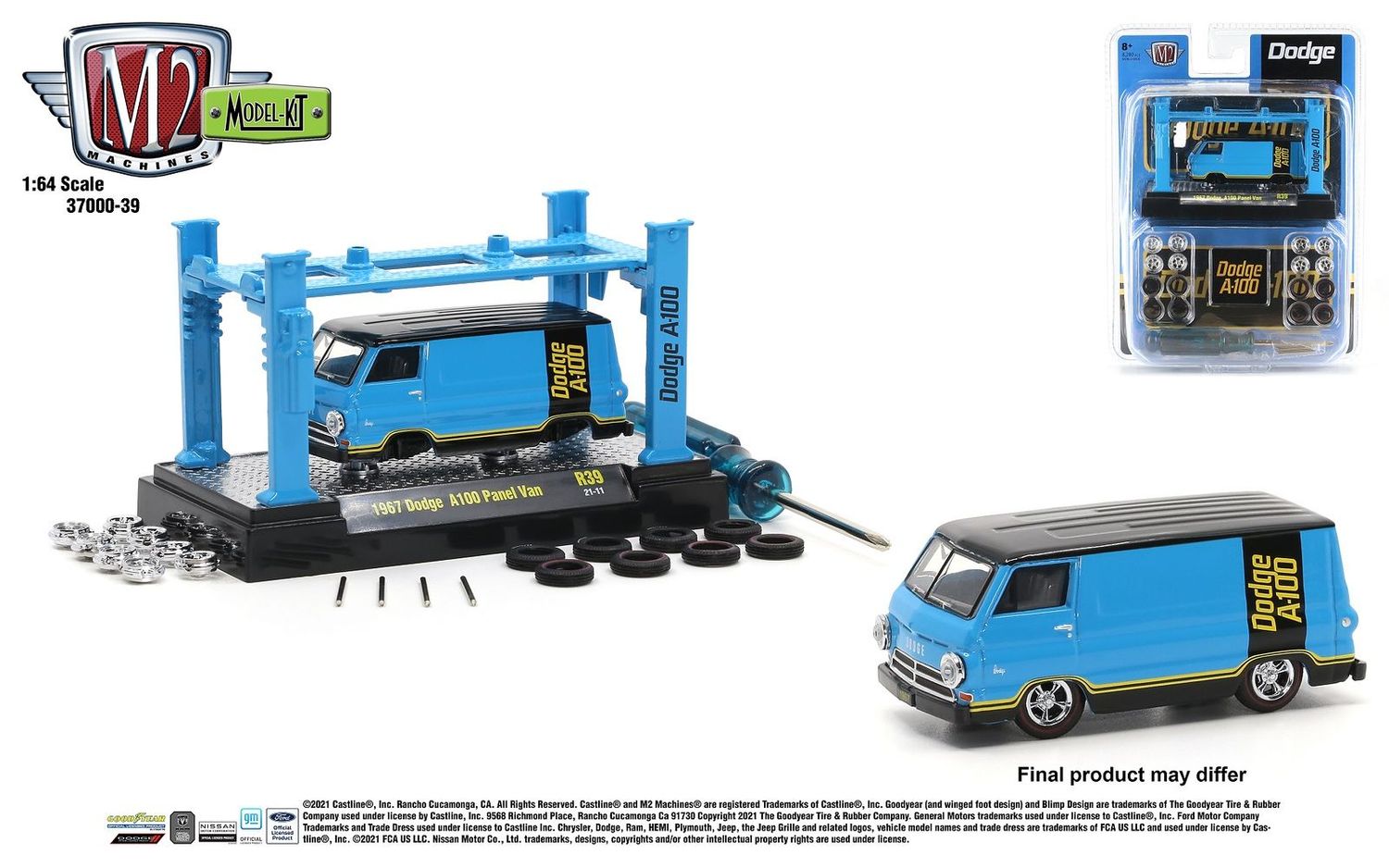 M2 Machines Model-Kit R39 1967 Dodge A100 Panel Van