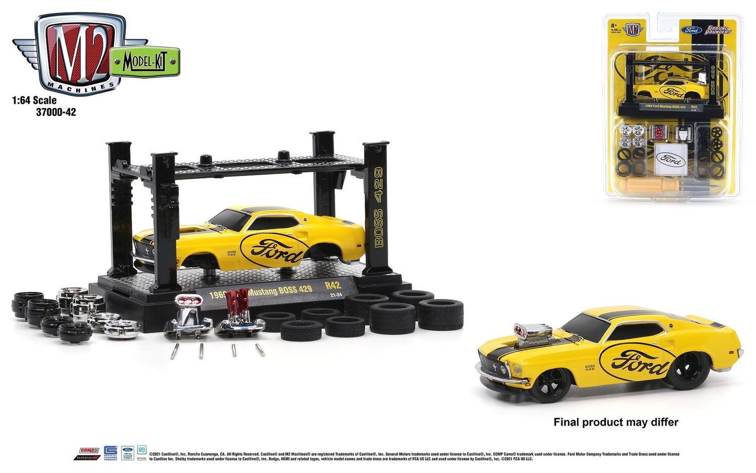 M2 Machines Model-Kit R42 1969 Ford Mustang BOSS 429