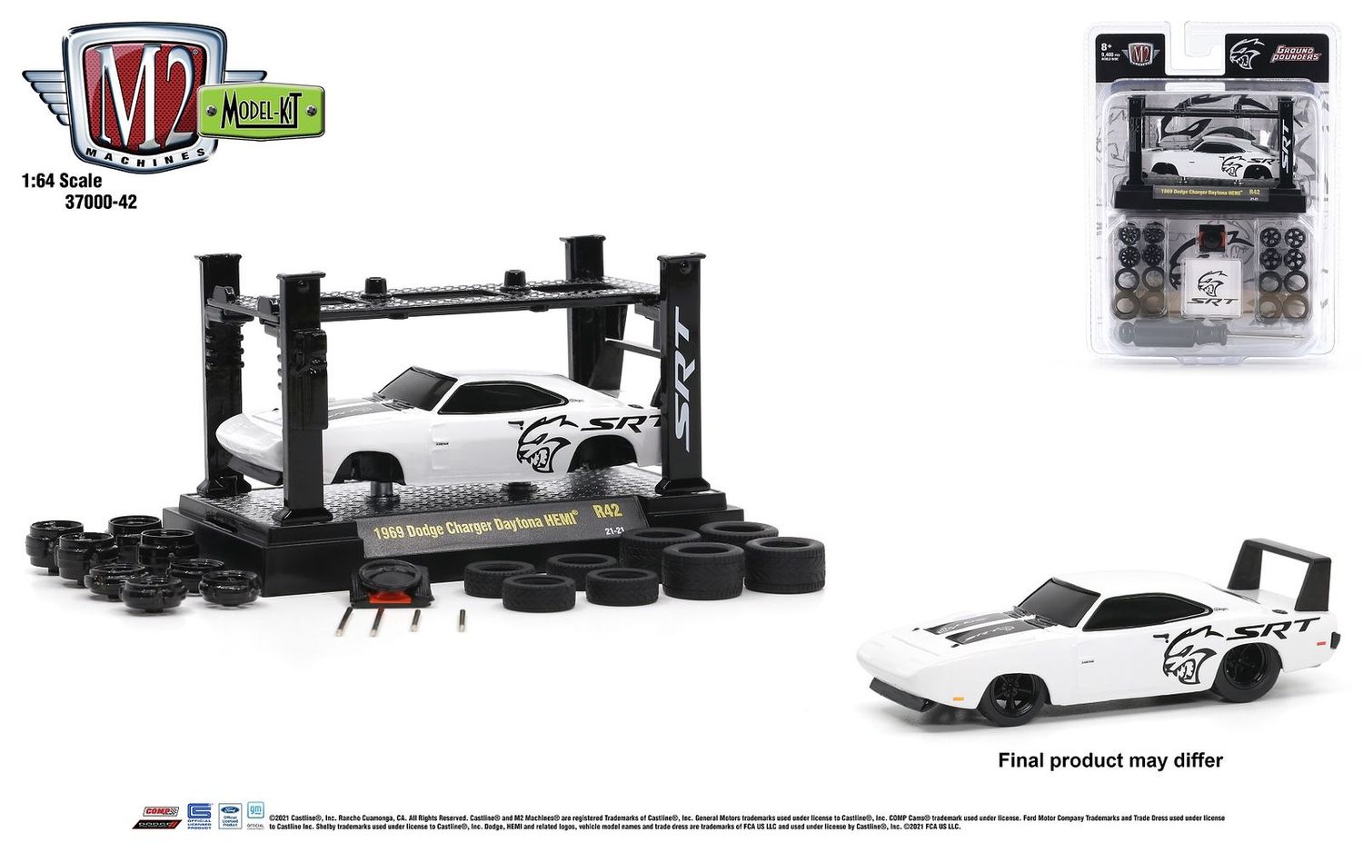 M2 Machines Model-Kit R42 1969 Dodge Charger Daytona HEMI