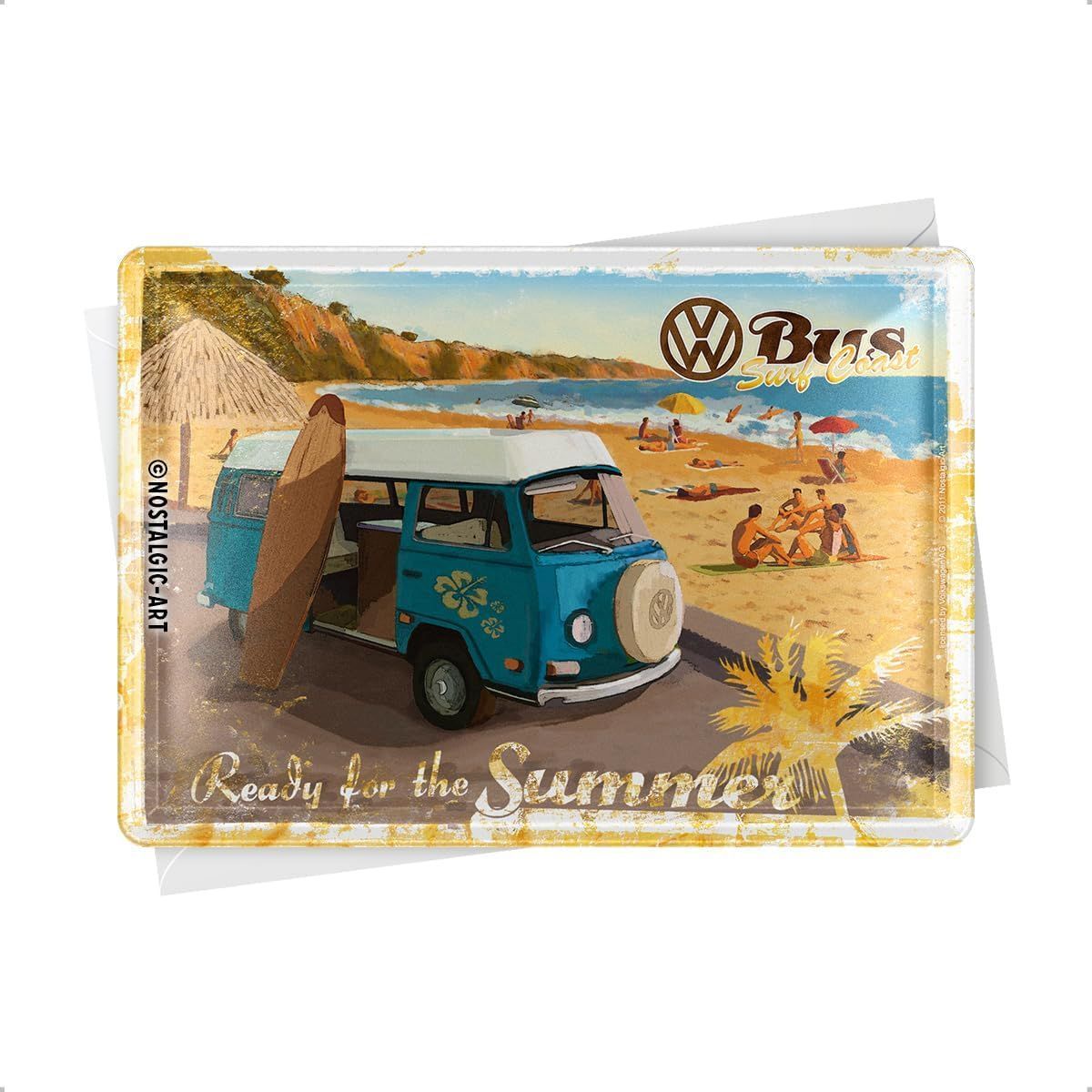 Nostalgic-Art Metal Card Volkswagen Ready for the Summer 10 x 14cm