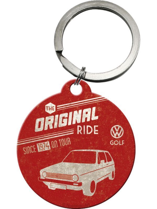 Nostalgic-Art Keyring Round Volkswagen Golf Original Ride
