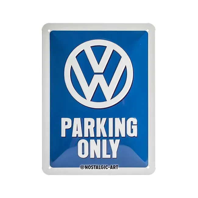 Nostalgic-Art Small Sign Volkswagen Parking Only 15 x 20cm