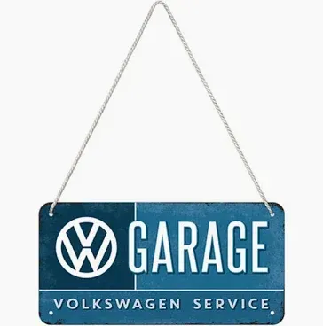 Nostalgic-Art Hanging Sign Volkswagen Garage 20 x 10cm