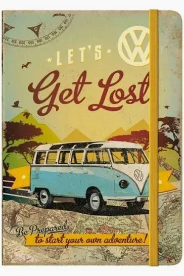 Nostalgic-Art Notebook Volkswagen Bulli Let's Get Lost