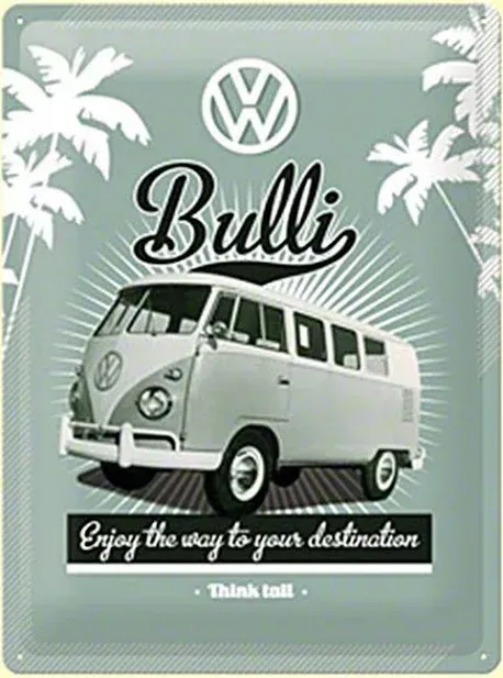 Nostalgic-Art Large Metal Sign Volkswagen Bulli 30 x 40cm
