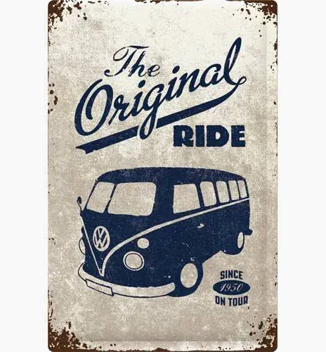 Nostalgic-Art XL Metal Sign VW Bulli The Original Ride 40 x 60cm