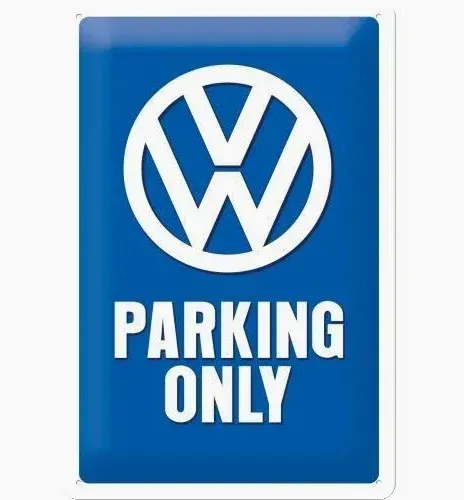 Nostalgic-Art Medium Metal Sign VW Parking Only 20 x 30cm
