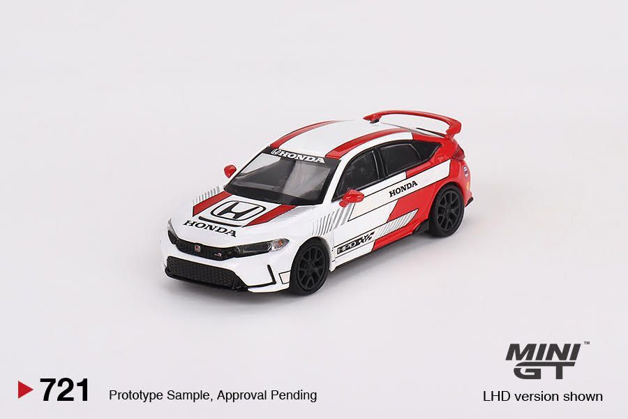 Mini GT Honda Civic Type R #2 2023 Pace Car White