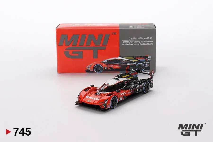 Mini GT Cadillac V-Series.R #31  Whelen Engineering Cadillac Racing  2023 IMSA Sebring 12 Hrs Winner