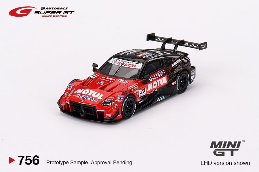 Mini GT Nissan Z GT500 #23 Mini GT Nissan Z GT500 #23 "MOTUL AUTECH Z" NISMO 2023 SUPER GT SERIES