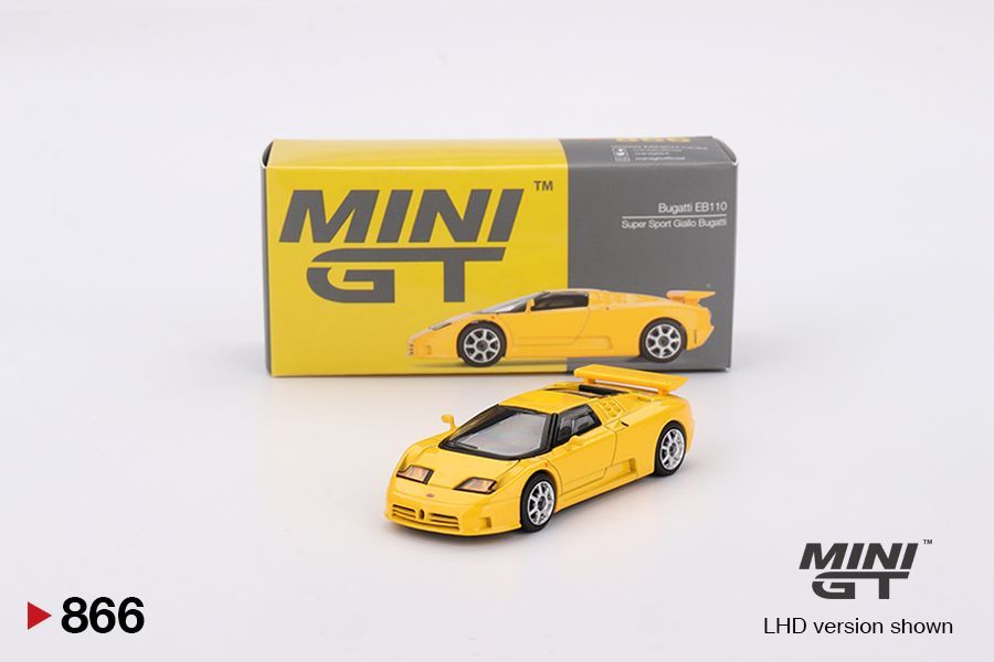 Mini GT Bugatti EB110 Super Sport Giallo Bugatti Mini GT Bugatti EB110 Super Sport Giallo Bugatti