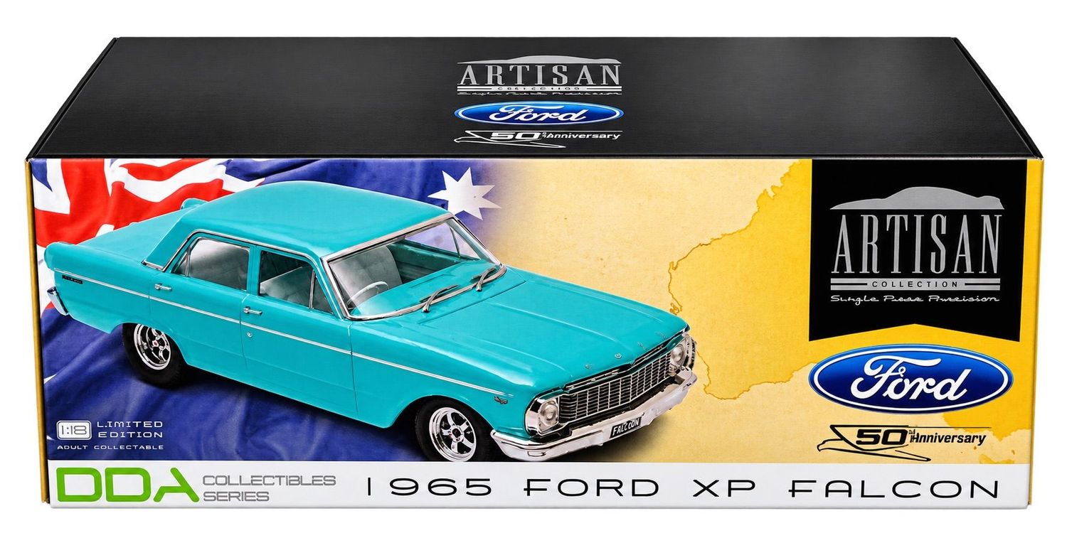 DDA002 1/18 1965 XP Ford Falcon Sedan Teal Artisan Collection DDA002 1/18 1965 XP Ford Falcon Sedan Teal Artisan Collection