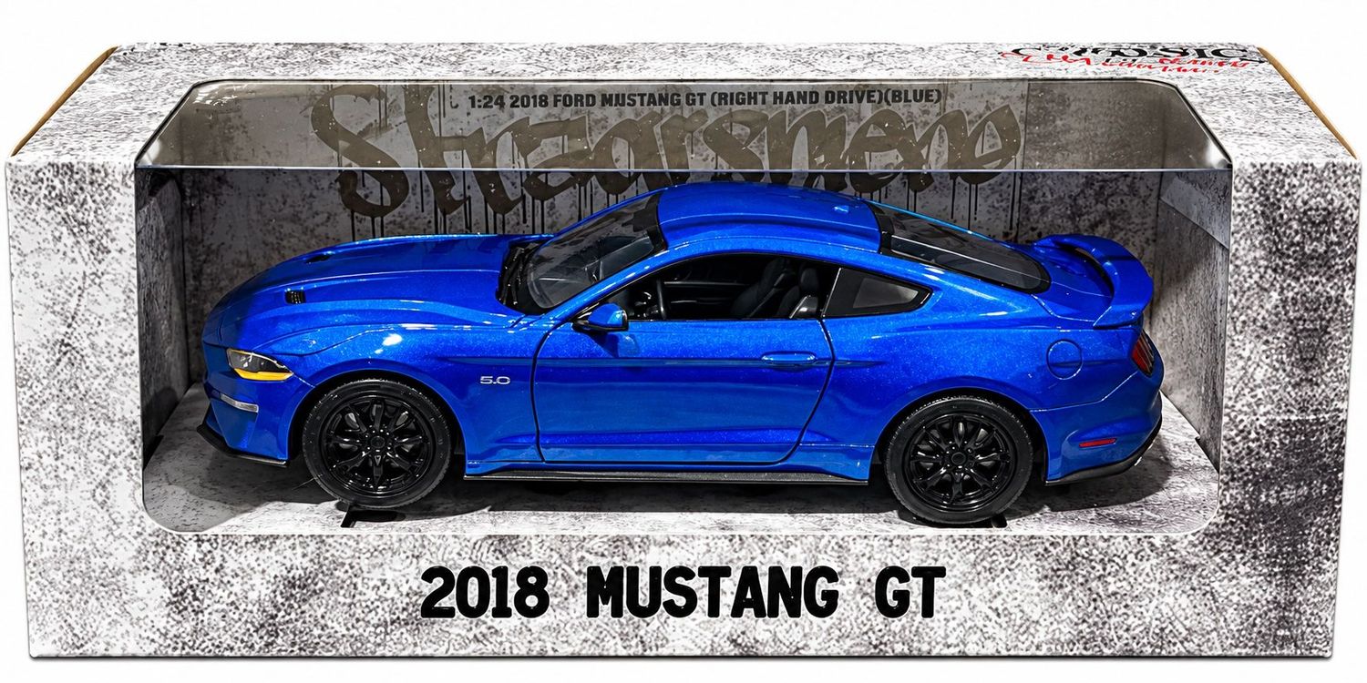 DDA6-79352 1/24 Blue 2018 Ford Mustang GT