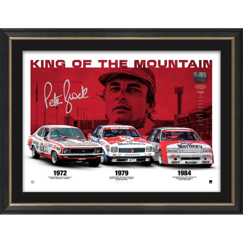 Peter Brock Framed King of the Mountain Print with Pit Shirt Peter Brock Framed King of the Mountain Print with Pit Shirt