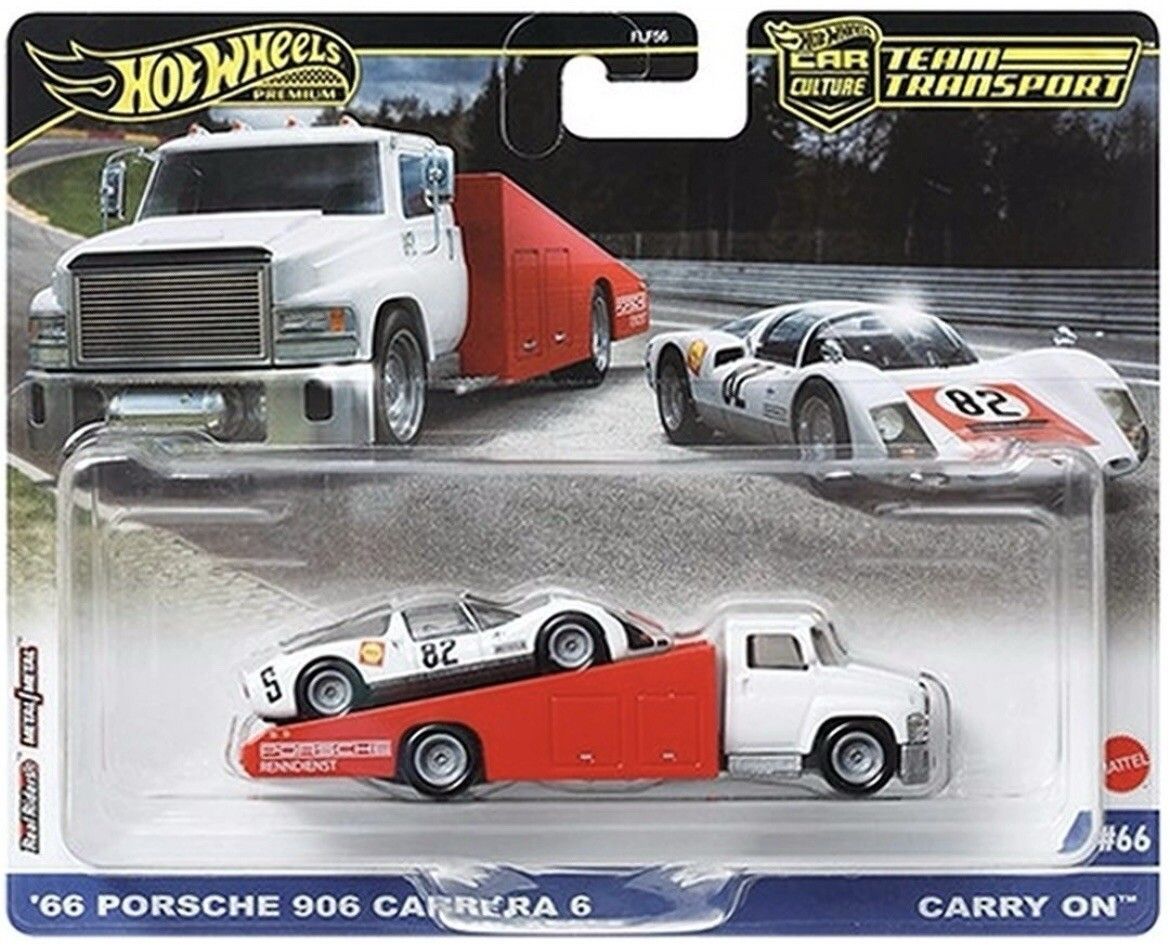 Hot Wheels Premium 2-Pack '66 Porsche 906 Carrera 6 / Carry On Hot Wheels Premium 2-Pack '66 Porsche 906 Carrera 6 / Carry On