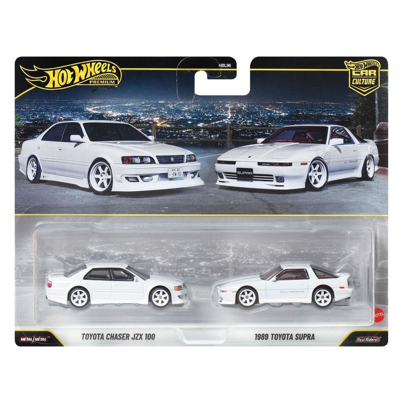 Hot Wheels Premium 2-Pack Toyota Chaser JZX 100 / 1989 Toyota Supra