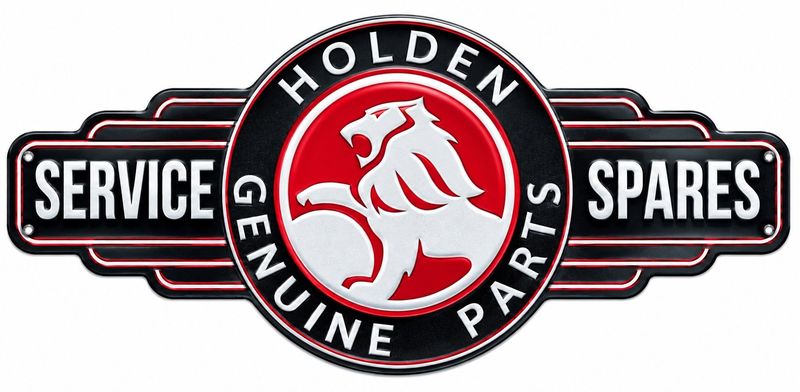 Holden Genuine Parts Service Parts Hanging Tin Sign
