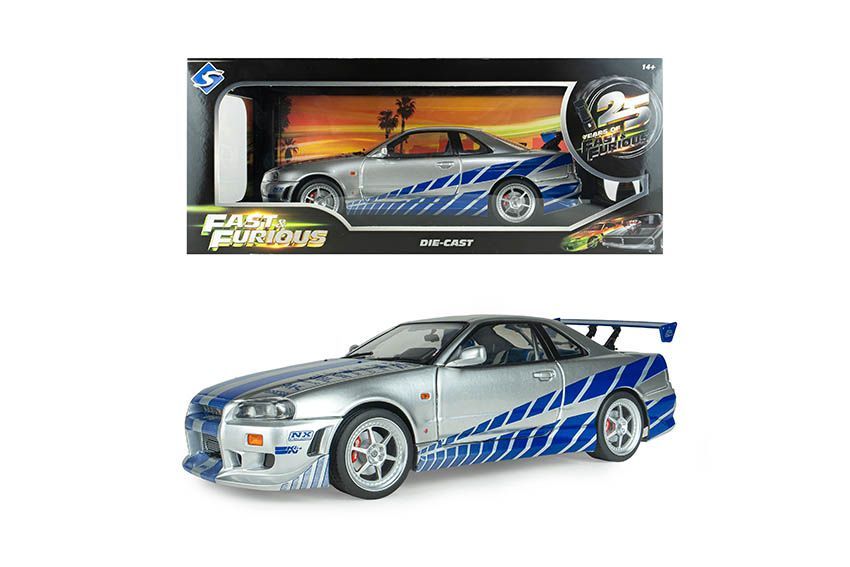 Solido 1/18 Nissan Skyline GT-R (BNR34) 2 Fast 2 Furious - Brian’s R34 Solido 1/18 Nissan Skyline GT-R (BNR34) 2 Fast 2 Furious - Brian’s R34