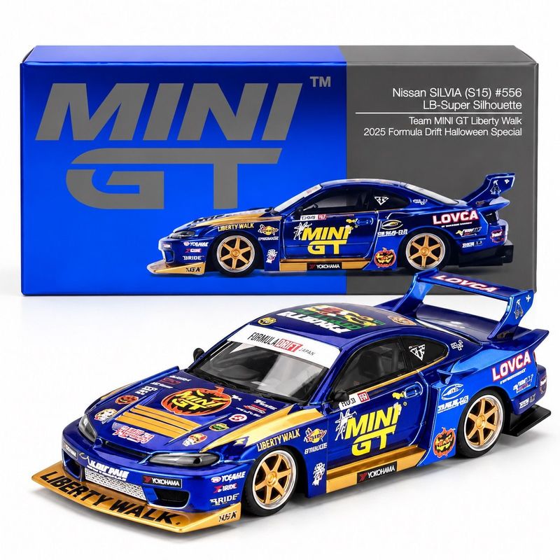Nissan LB-Super Silhouette S15 SILVIA #555 Team MINI GT Liberty Walk 2025 Formula Drift