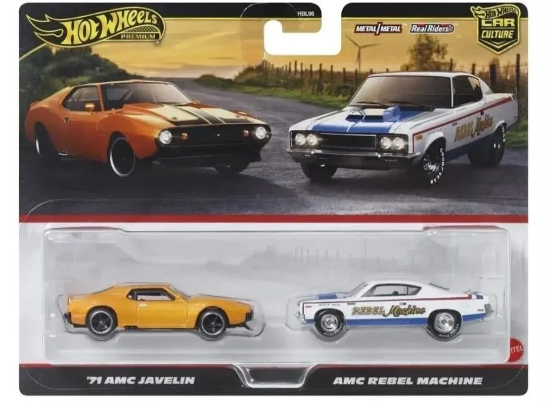 Hot Wheels Premium 2-Pack '71 AMC Javelin / AMC Rebel Machine Hot Wheels Premium 2-Pack '71 AMC Javelin / AMC Rebel Machine
