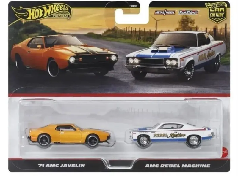 Hot Wheels Premium 2-Pack '71 AMC Javelin / AMC Rebel Machine