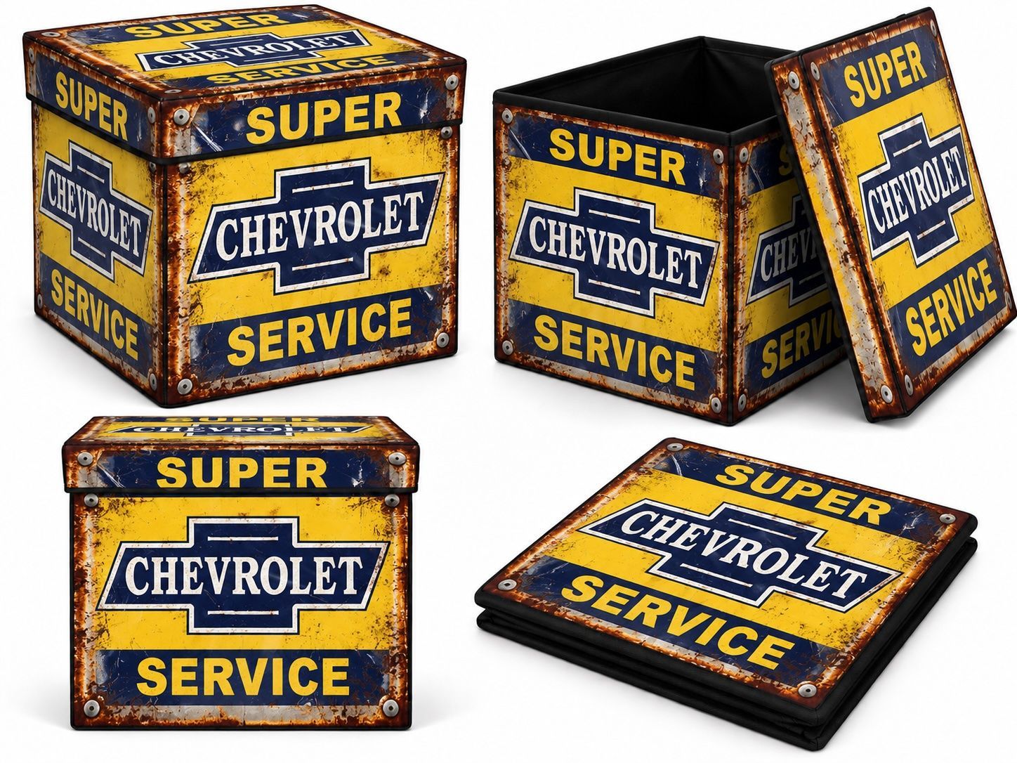 Chevrolet Super Service Foldable Storage Ottoman