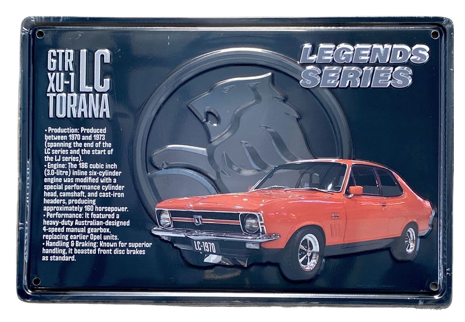 GTR XU-1 LC Torana Legends Series 30cm x 20cm Tin Sign 2 GTR XU-1 LC Torana Legends Series 30cm x 20cm Tin Sign 2