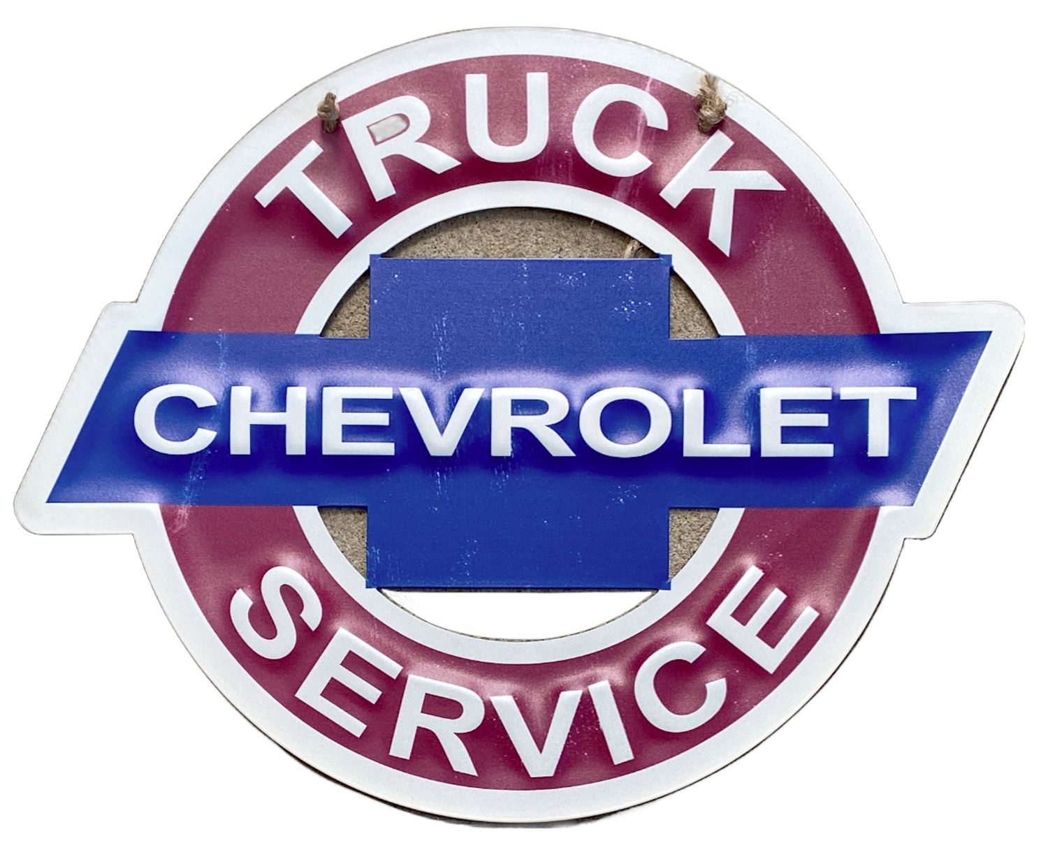 Chevrolet Truck Service Hanging Tin Sign