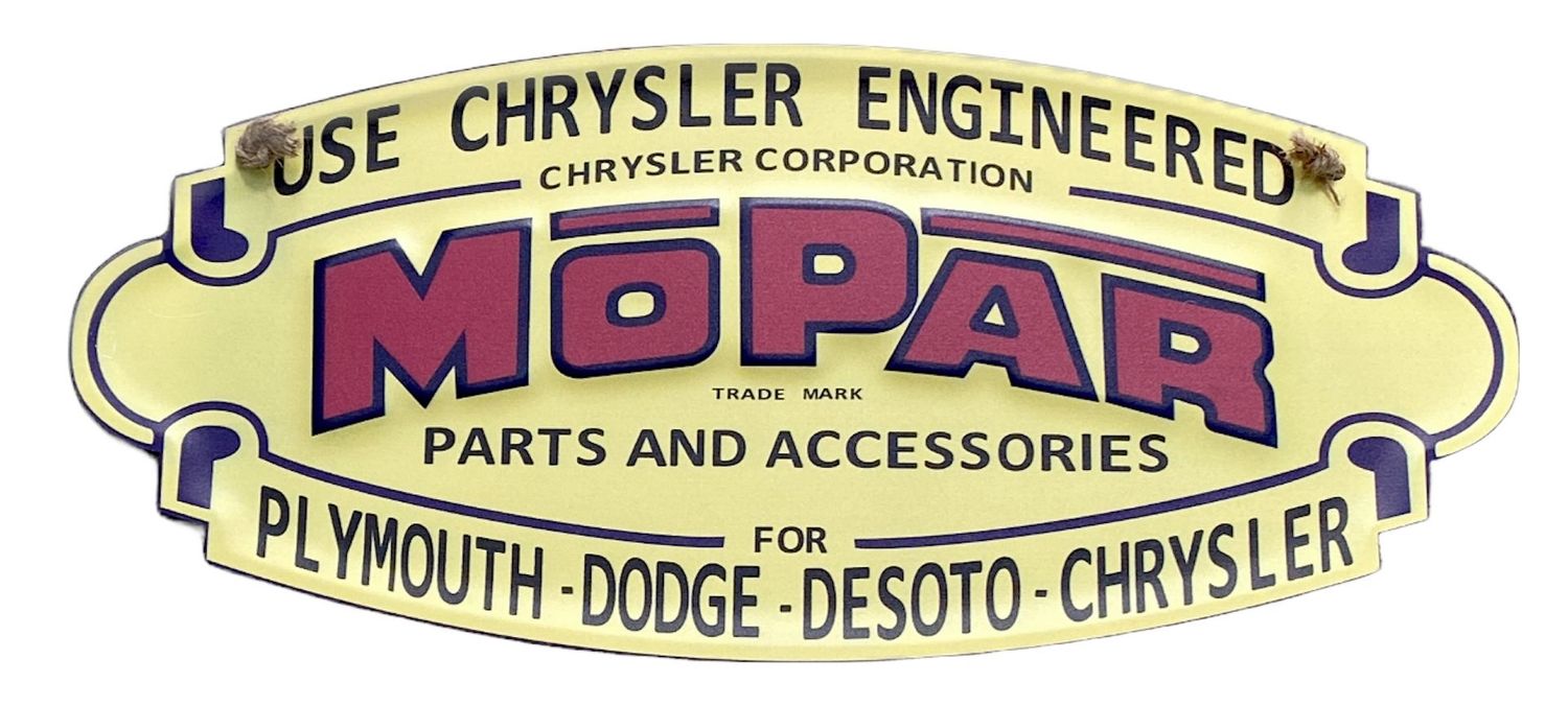 Mopar Parts And Accessories Hanging Tin Sign