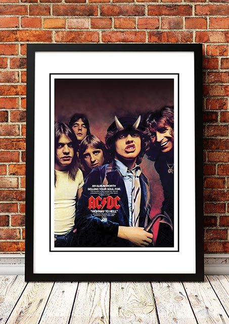 ACDC 'Highway to Hell' In Store Framed Poster 1979 ACDC 'Highway to Hell' In Store Framed Poster 1979
