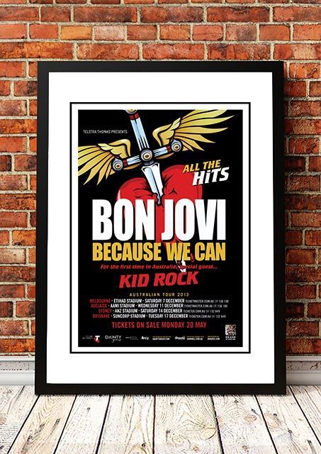 Bon Jovi 'Australian Tour' Poster 2013 Bon Jovi 'Australian Tour' Poster 2013