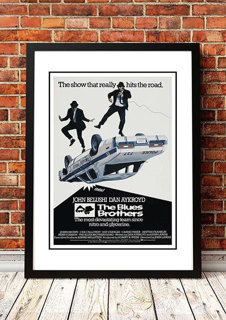 Blues Brothers' Framed 1980's Movie Poster!