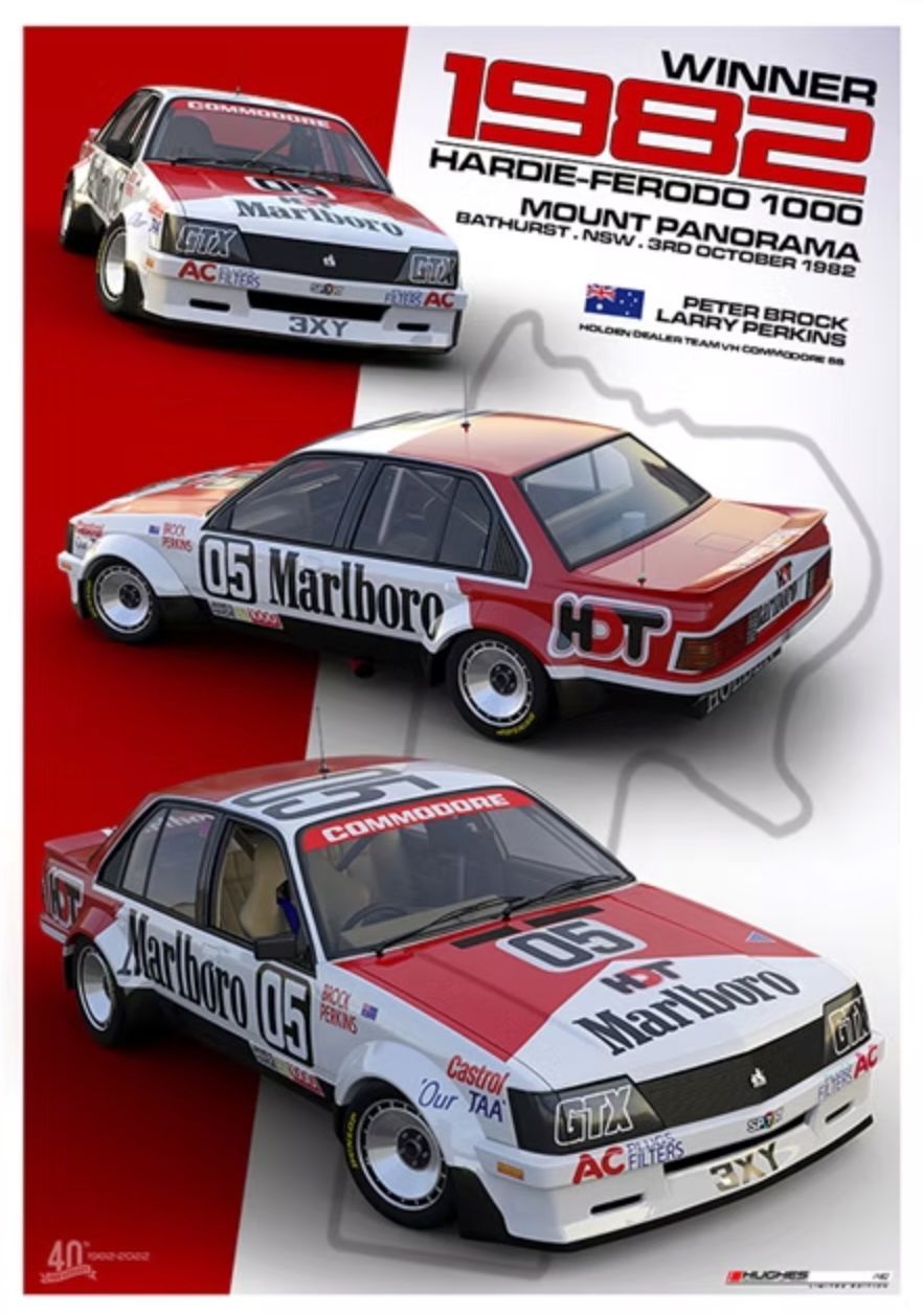 Hughes Motorsport Art 1982 Bathurst Winner - 40th Anniversary Hughes Motorsport Art 1982 Bathurst Winner - 40th Anniversary