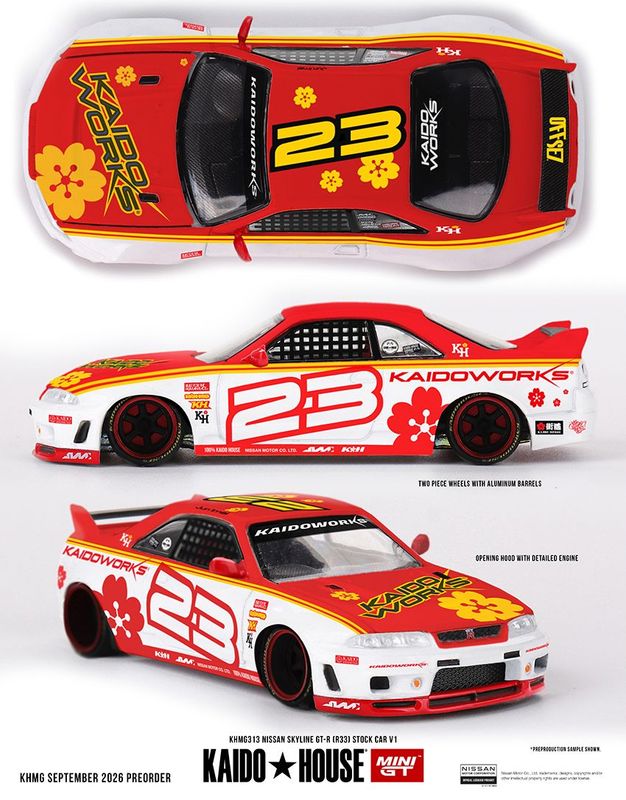 Kaido House KHMG313 Nissan Skyline GT-R (R33) Kaido Stock Car V1
