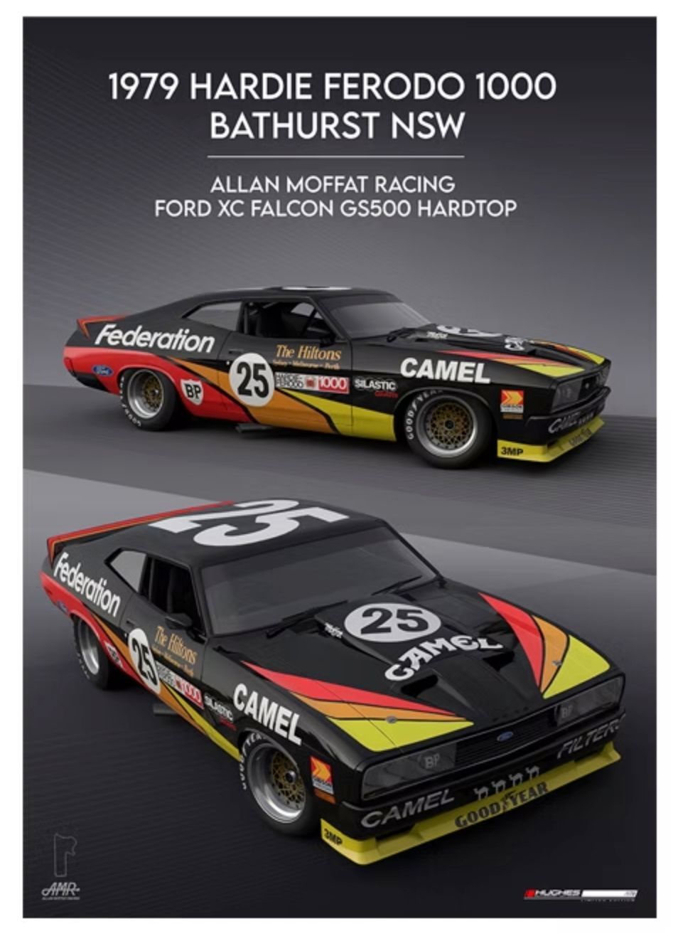 Hughes Motorsport Art 1979 Bathurst Allan Moffat Ford XC Falcon GS500 Hardtop Hughes Motorsport Art 1979 Bathurst Allan Moffat Ford XC Falcon GS500 Hardtop