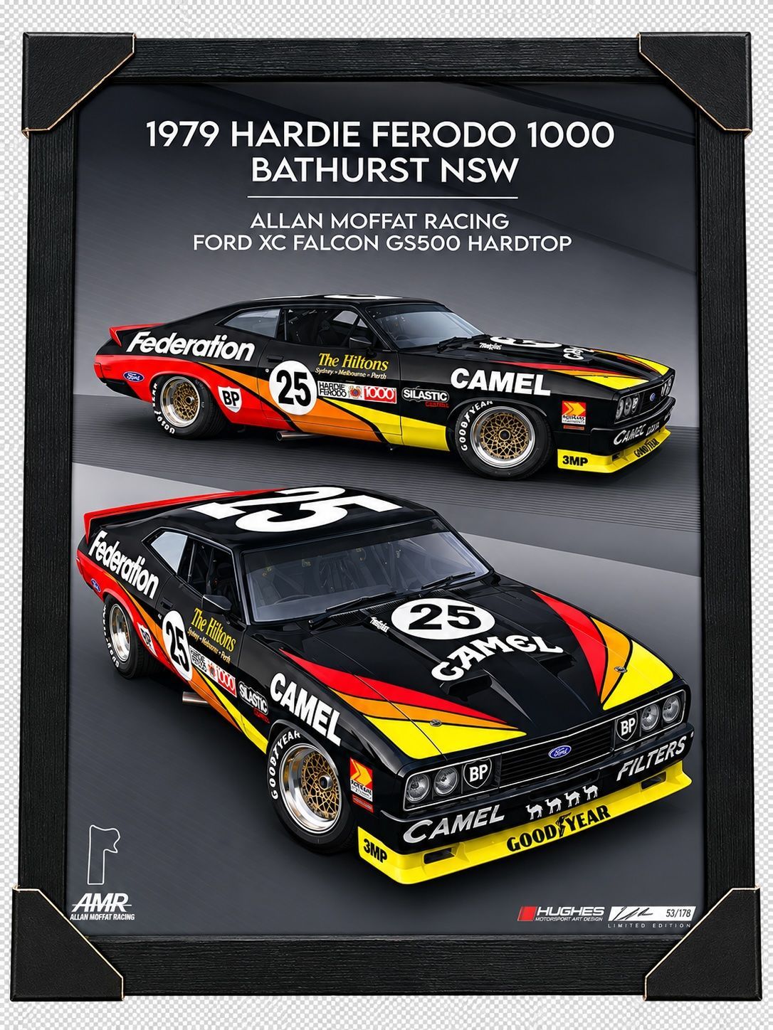 Hughes Motorsport Art 1979 Bathurst Allan Moffat Ford XC Falcon GS500 Hardtop Hughes Motorsport Art 1979 Bathurst Allan Moffat Ford XC Falcon GS500 Hardtop