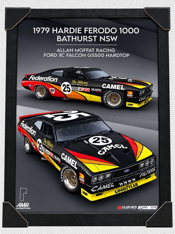 Hughes Motorsport Art 1979 Bathurst Allan Moffat Ford XC Falcon GS500 Hardtop